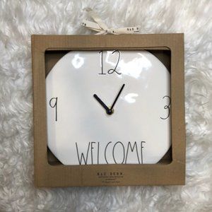 Welcome Clock Ceramic